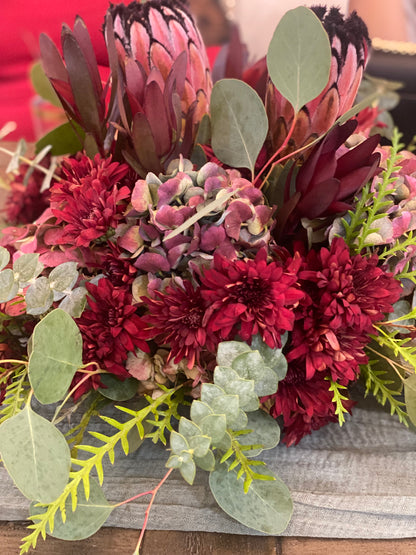 Protea table arrangement